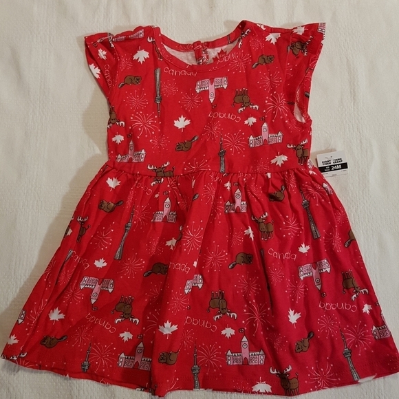 Canada Day dress girls 24 months - Picture 1 of 3